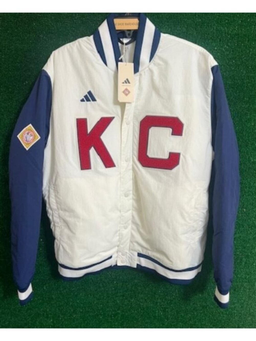 Men's adidas Kansas City Monarchs Negro League Coaches Jacket $200 IW5020 Size S